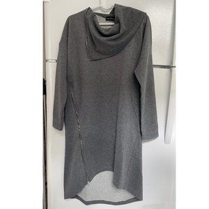 New oversized cotton sweater dress, turtle neck, M